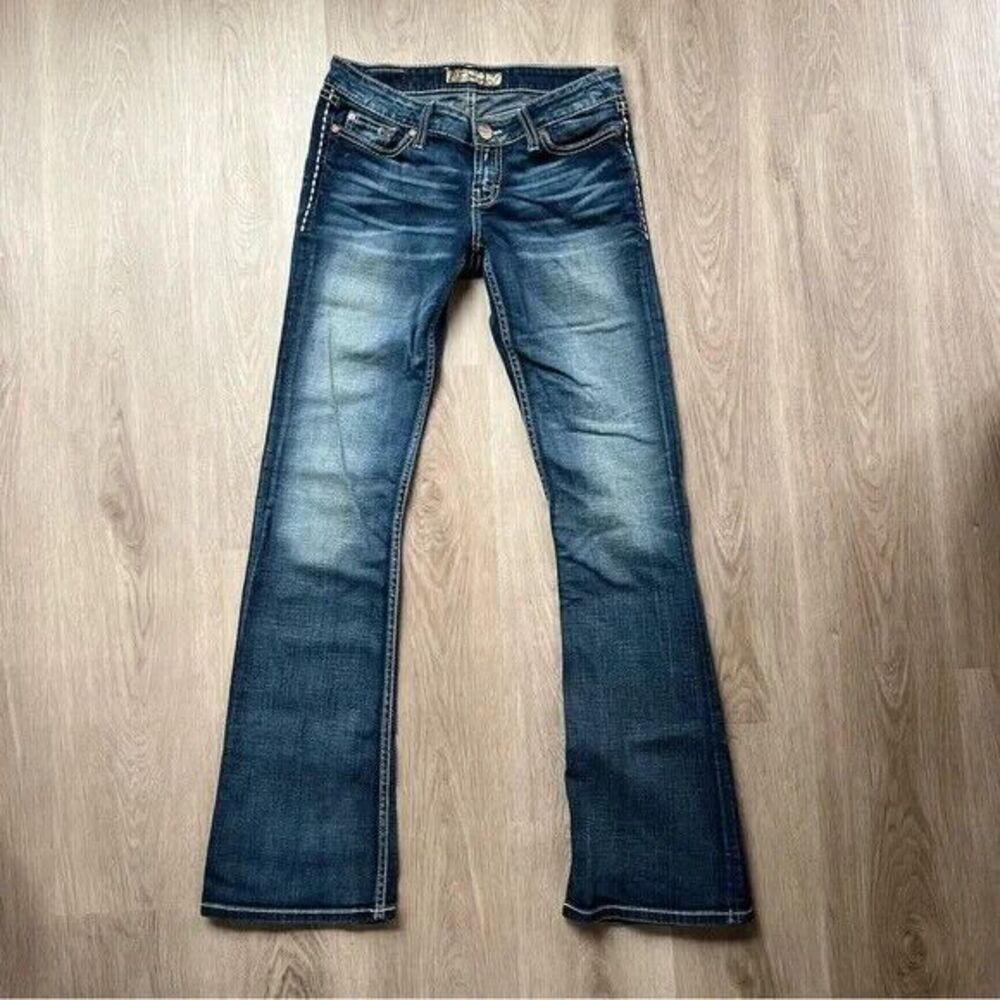 Women's BKE Sabrina Boot Stretch Blue Jeans Fits 27 x 33 1/2 Inch